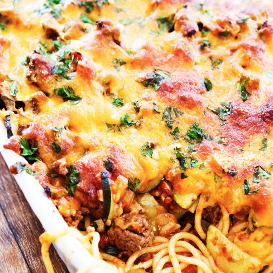 Easy Baked Spaghetti Recipe