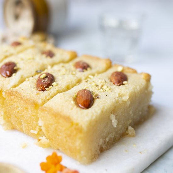 Basbousa – Egyptian Semolina Cake