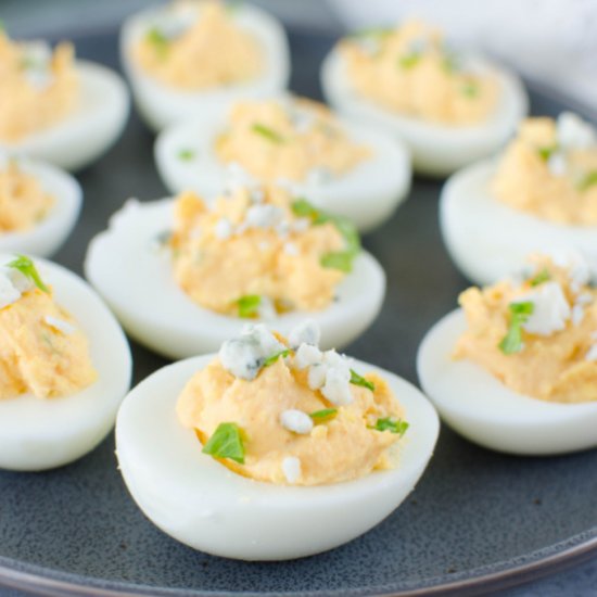 Buffalo Deviled Eggs