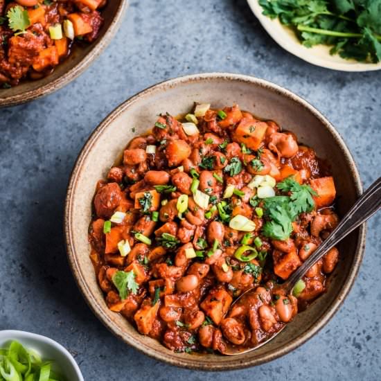 Sweet Potato and Pinto Bean Chili