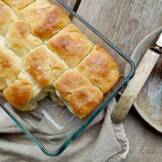 Soft Yeast Rolls made with Pork Fat