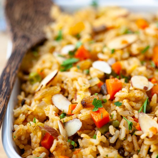 Vegetarian Rice Pilaf