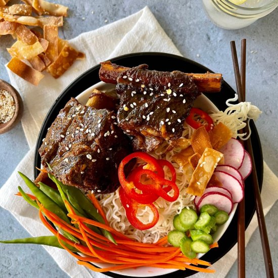 Saucy Sesame Ginger Short Rib Ramen