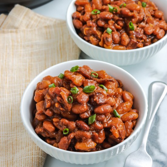 Instant Pot Baked Beans with BBQ