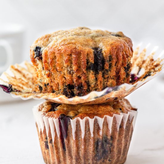 Banana Blueberry Muffins