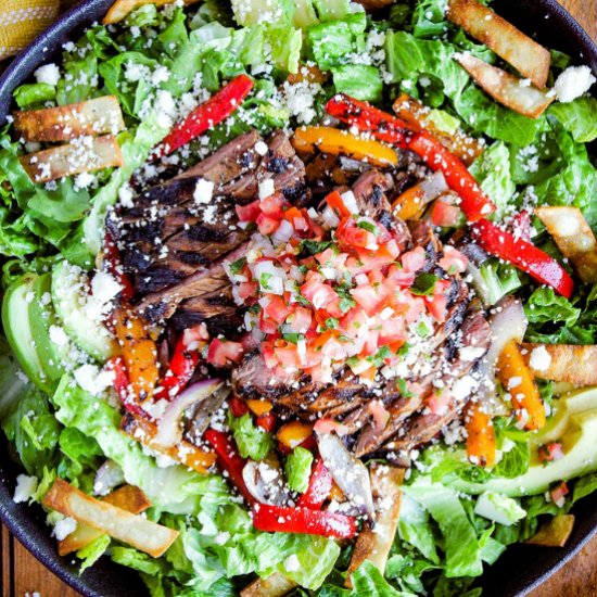 Steak Fajita Taco Salad