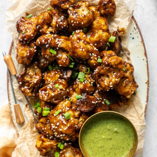 Mango-Tamarind Cauliflower Wings