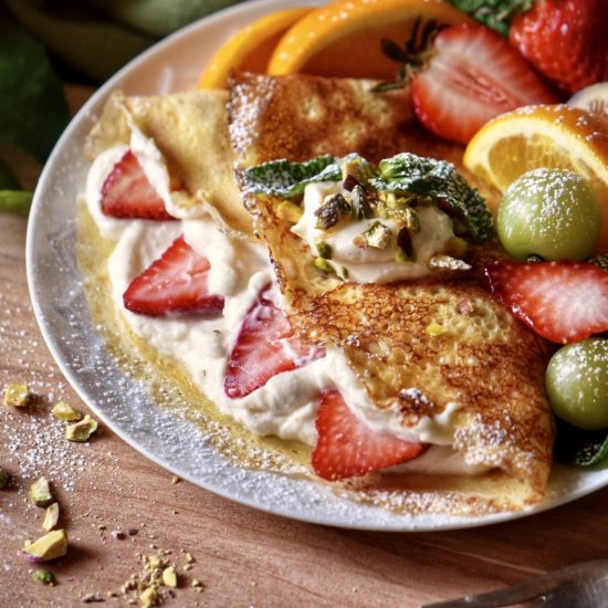 Ricotta Filled Crepes