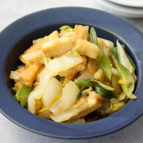 Japanese Napa Cabbage Miso Stir-fry