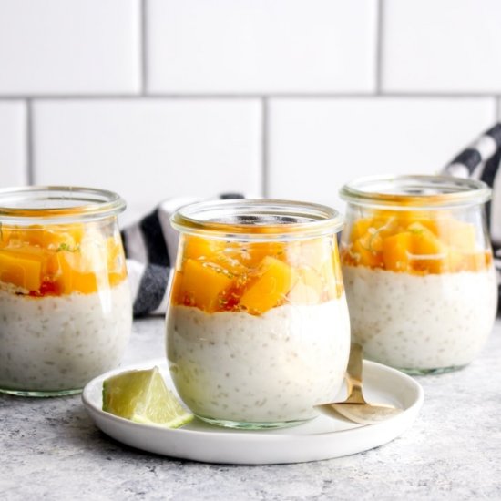 Coconut Mango Tapioca Pudding