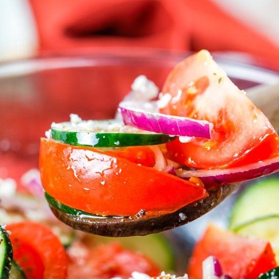 Cucumber Tomato Feta Salad