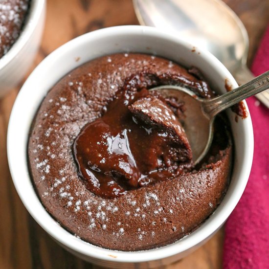 Paleo Chocolate Hot Fudge Cups