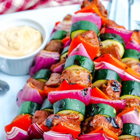 Grilled Pork Kabobs