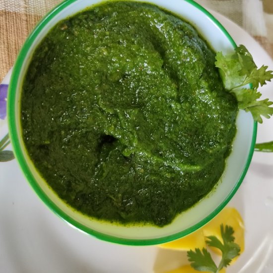 Fresh Coriander Mango Dip