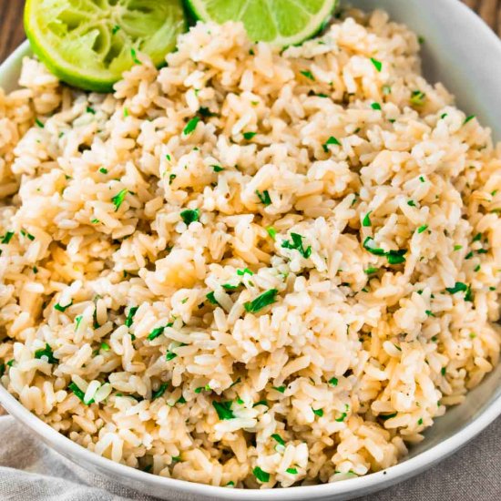 Cilantro Lime Brown Rice