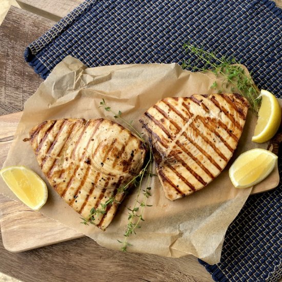 Marinaded Grilled Swordfish Steaks