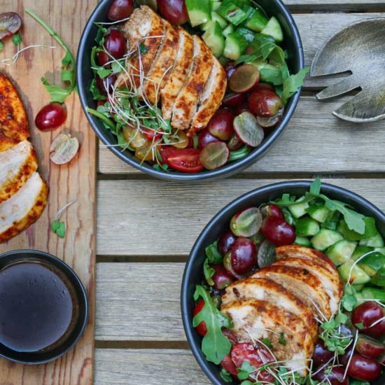 Blackened Chicken & Grape Salad