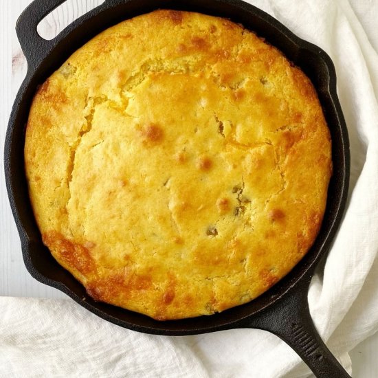 Green Chile and Cheddar Cornbread