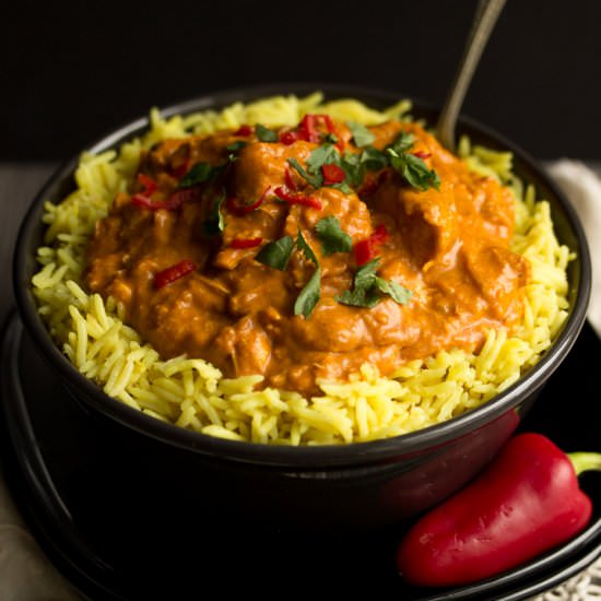 EASY Slow Cooker Chicken Curry