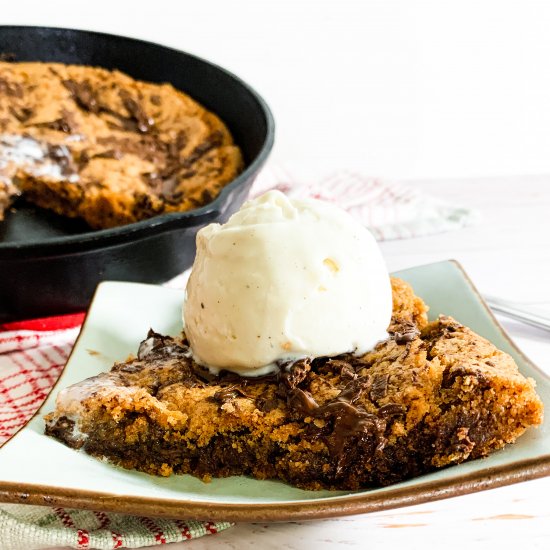 Chocolate Chunk Skillet Cookie