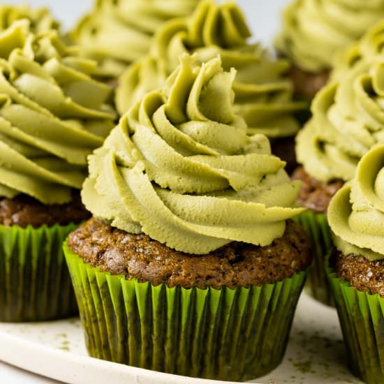 Vegan Matcha Cupcakes