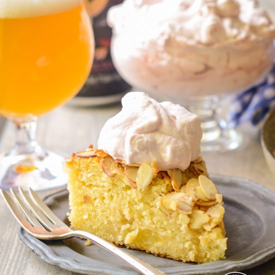 Almond Cake with Beer Caramelized