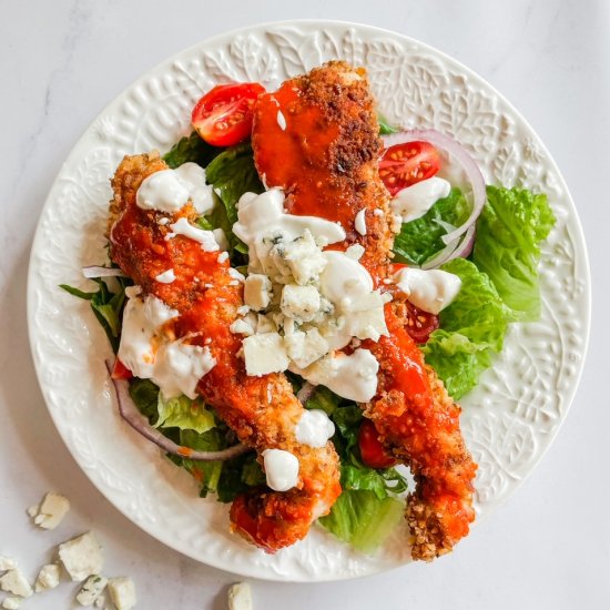 Buffalo Chicken Tender Salad