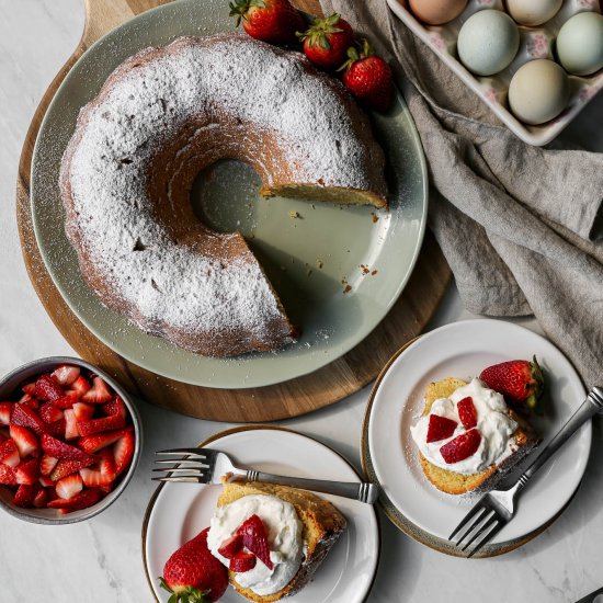 Gluten Free Cream Cheese Pound Cake