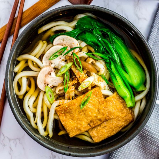 Vegan Udon Noodle Soup