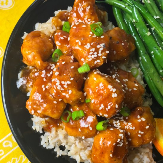 Sweet Air Fryer Orange Chicken