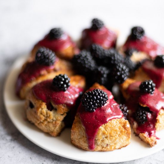 blackberry sumac scones