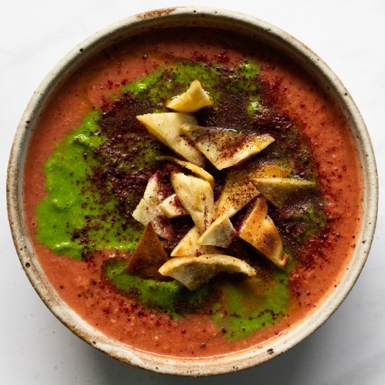 fattoush gazpacho