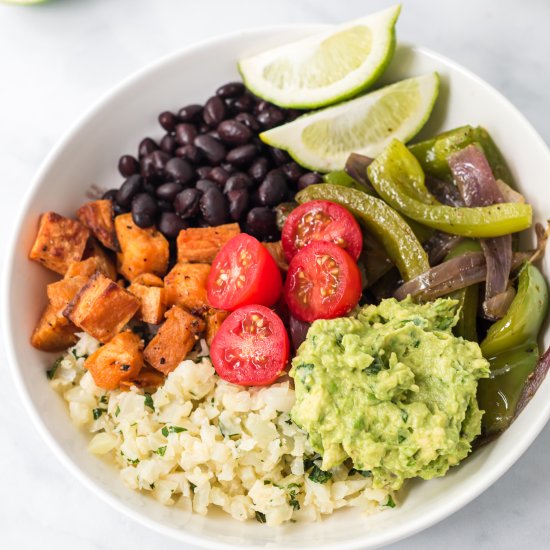 Cauliflower Rice Burrito Bowl