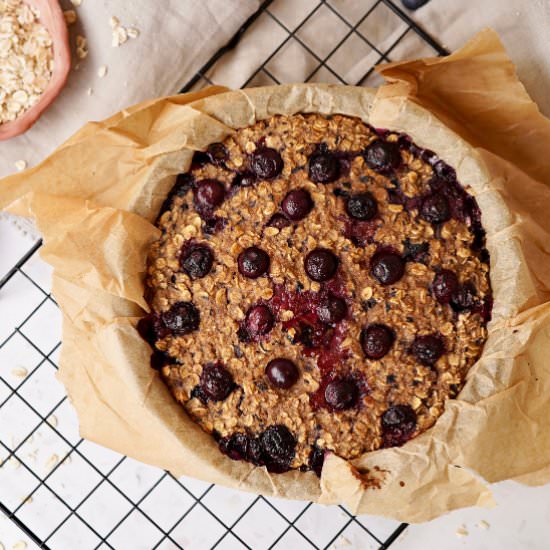 BLUEBERRY BANANA BAKED OATS