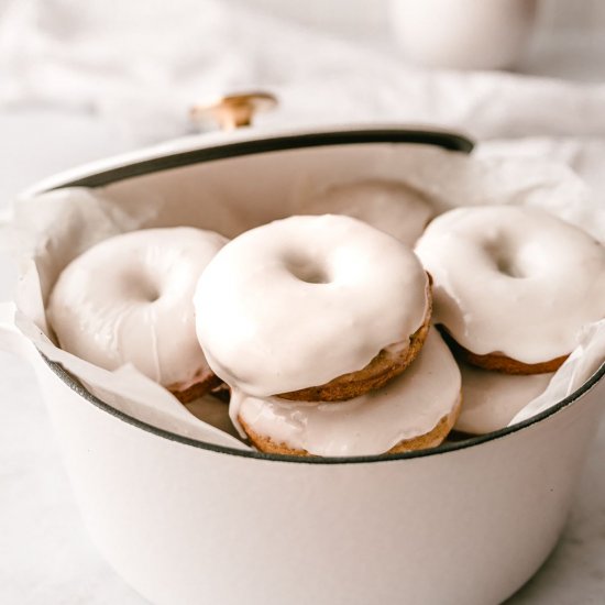 Baked Donuts with Vanilla Glaze