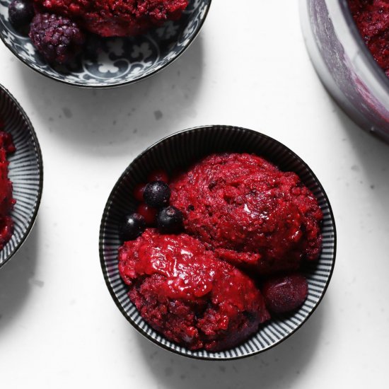 berry sumac sorbet