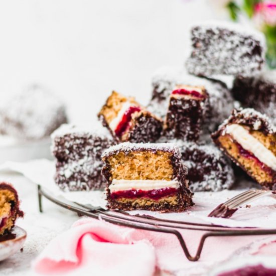 Vegan Buttercream Lamingtons