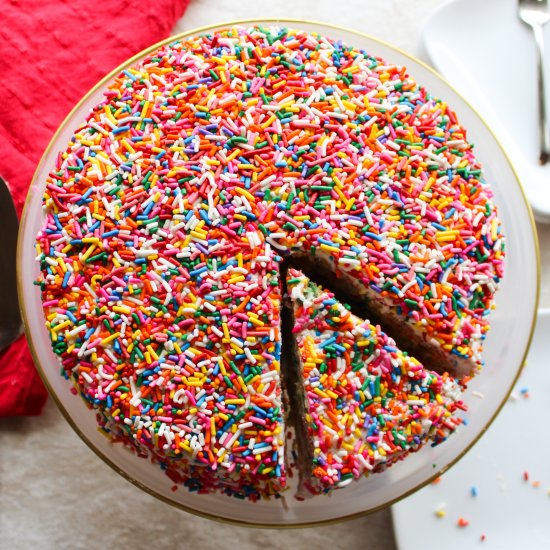 Rainbow Sprinkle Cake