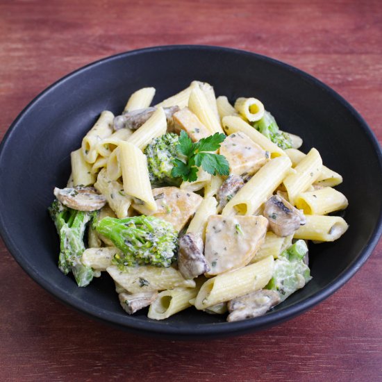 Creamy Tempeh Pasta