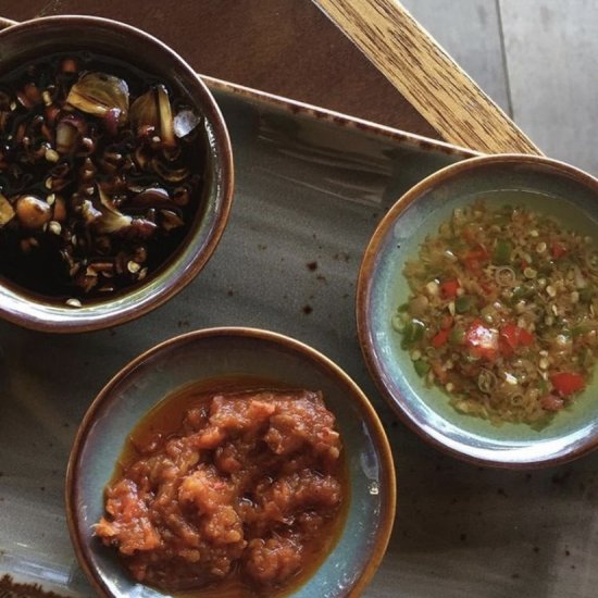 3 saucy Indonesian sambals