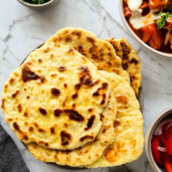 No yeast naan bread (with yoghurt)