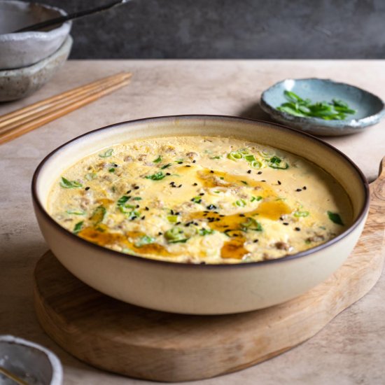 Steamed Egg with Minced Pork