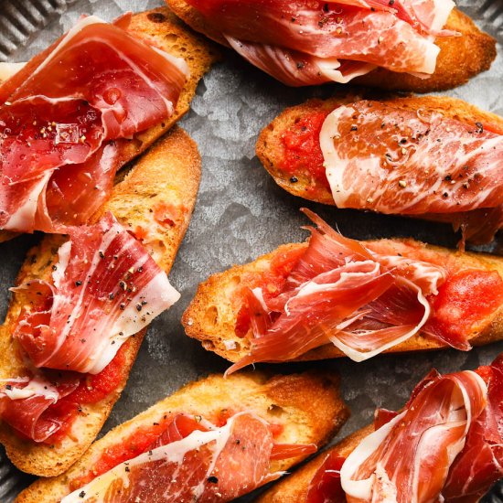 Pan Con Tomate with Jamón Serrano