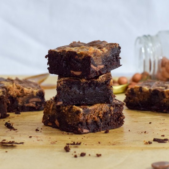 Peanut Butter Swirl Brownies