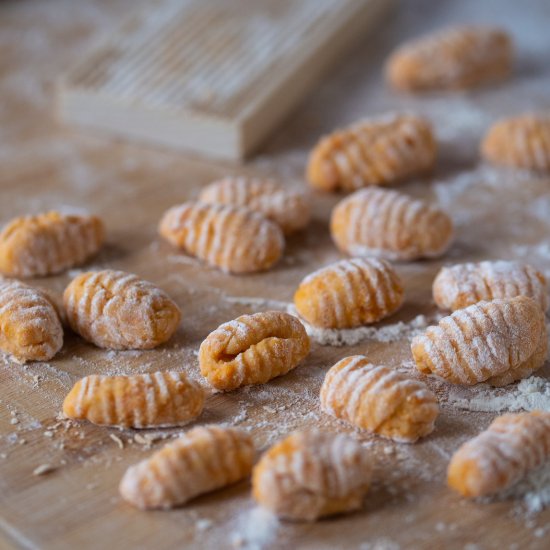 Roasted sweet potato gnocchi