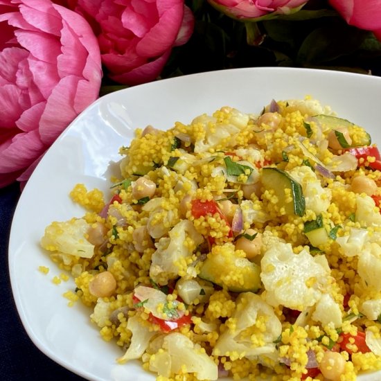 Turmeric Couscous and Vegetables