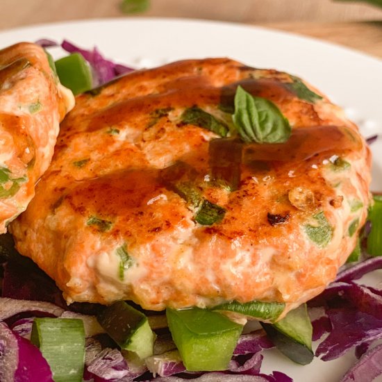 Healthy Thai Spiced Salmon Cakes