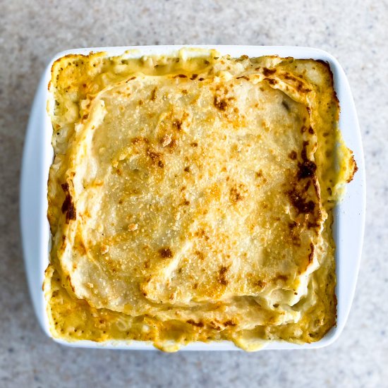 Cheesy Mashed Potato Casserole