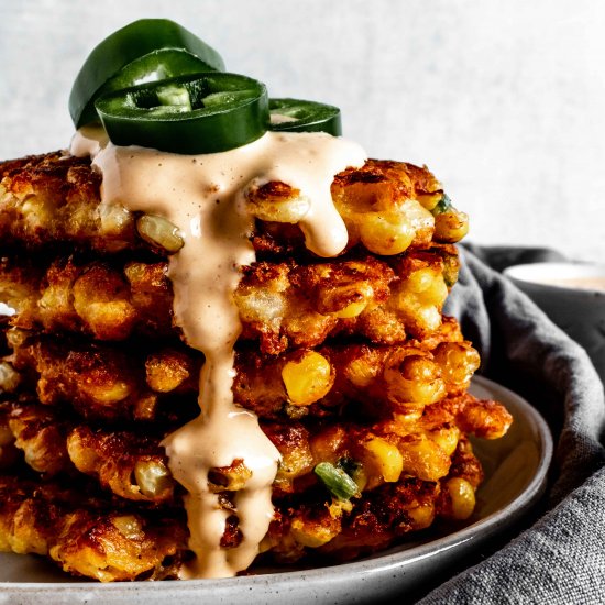 mexican street corn fritters