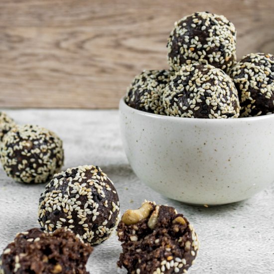 Chocolate & Sesame Bliss Balls